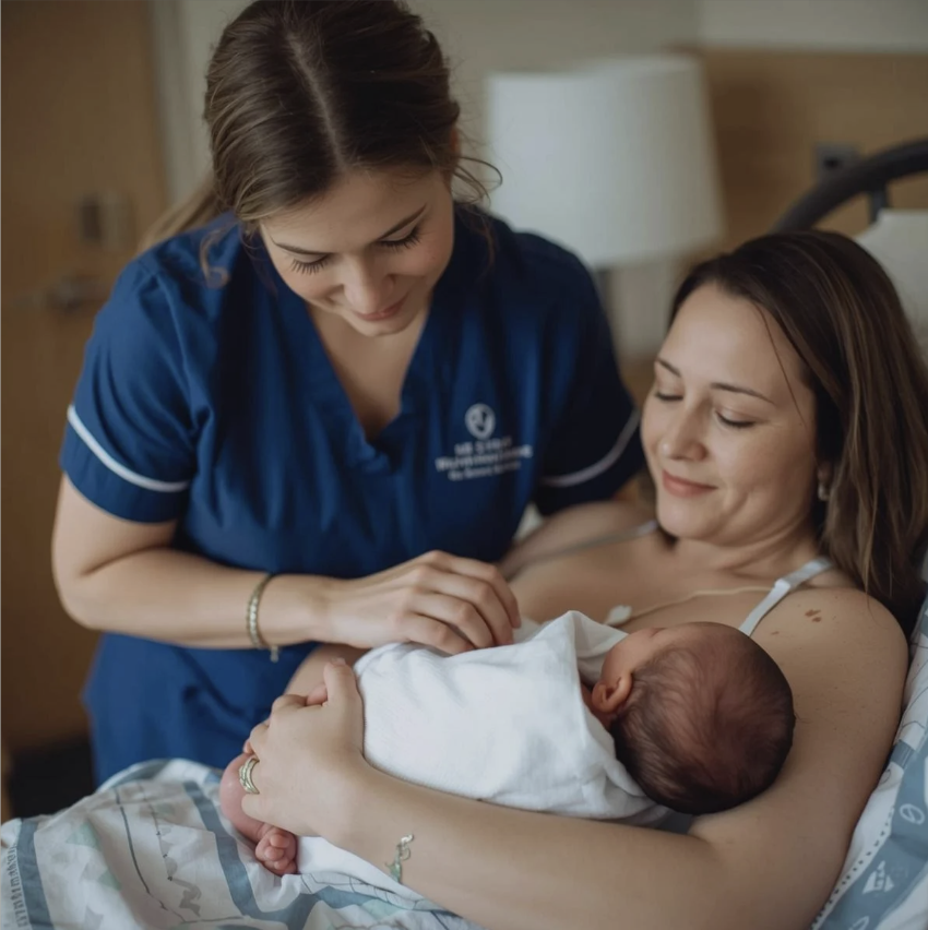 Postpartum care context — replace with your photo